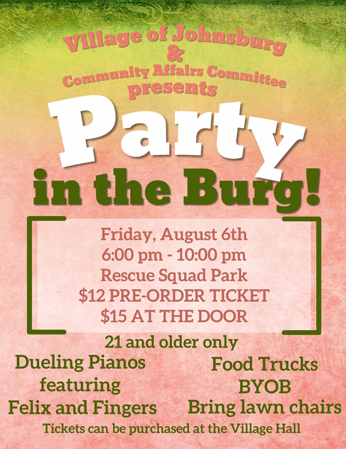 Party in the Burg Flyer